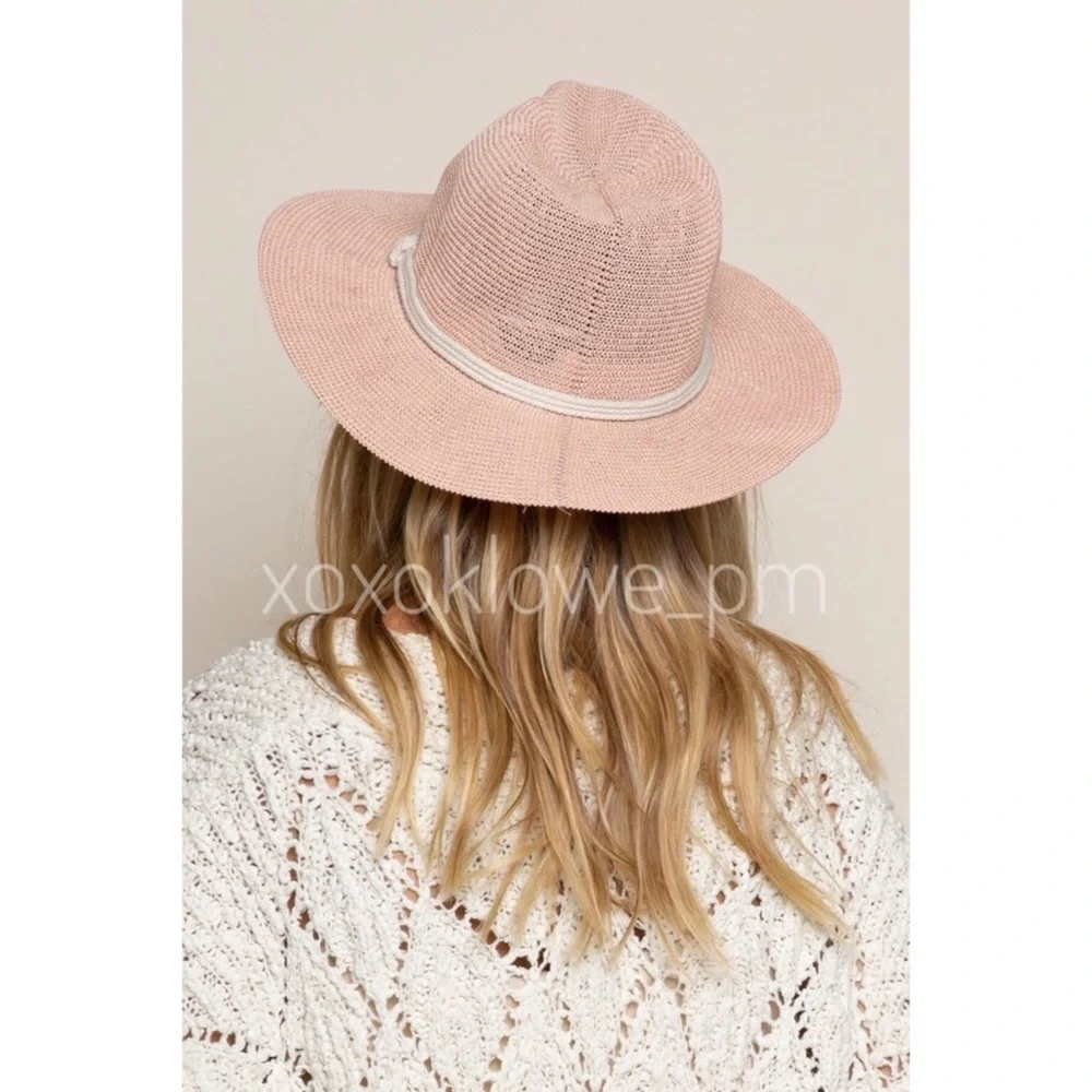POL Light Pink Woven Panama Hat - Picture 9 of 12